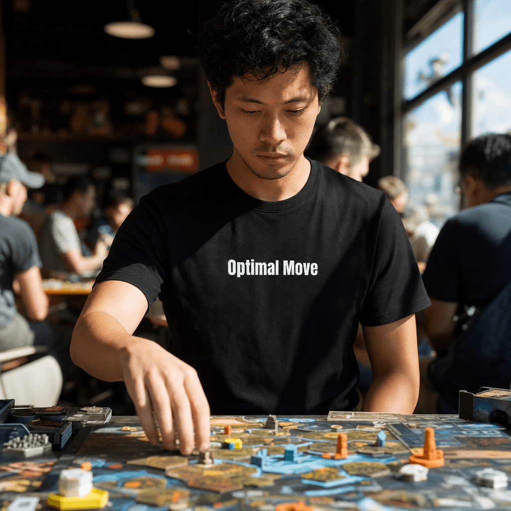 Optimal Move graphic tee from the Competitive Board Gamer collection