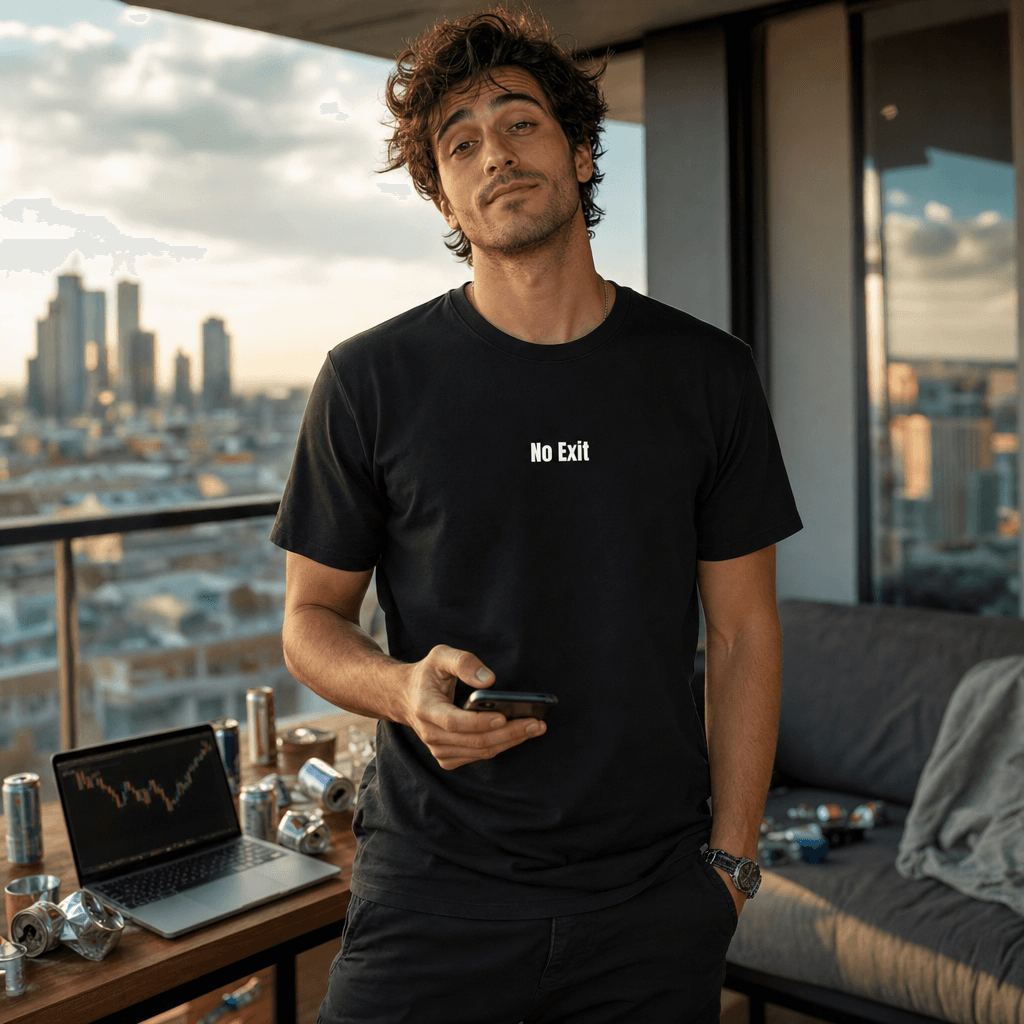 No Exit graphic tee from the Crypto Degens collection
