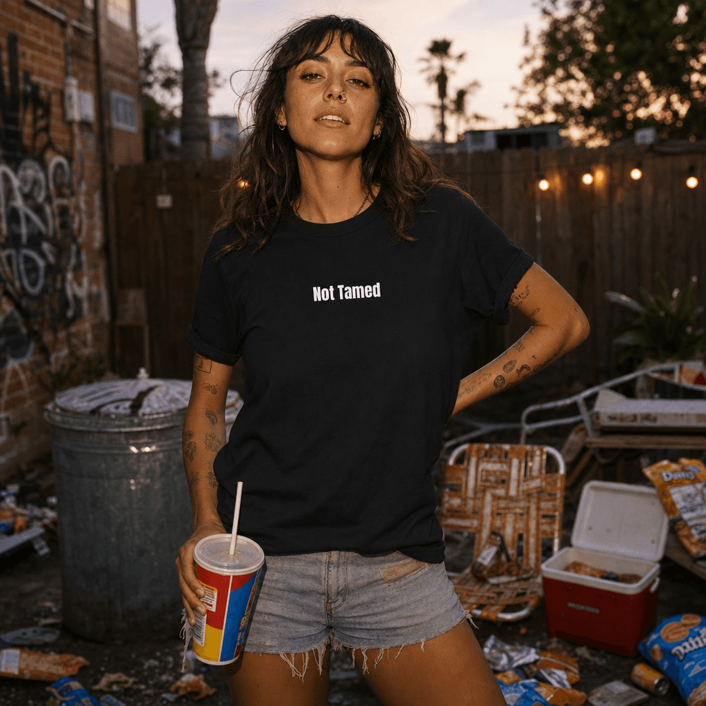 Not Tamed graphic tee from the Feral Girl Summer collection