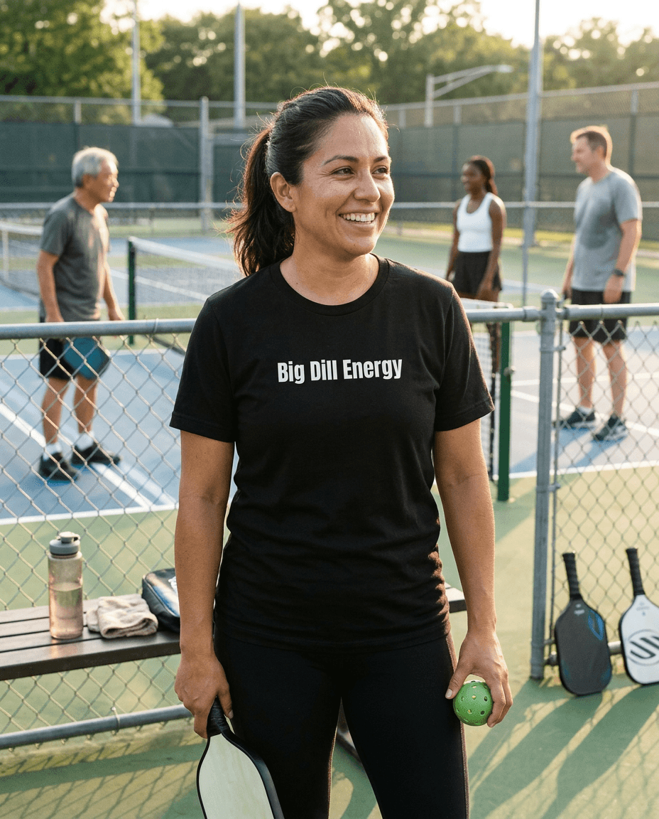 Big Dill Energy graphic tee from the Pickleball Player Pride collection