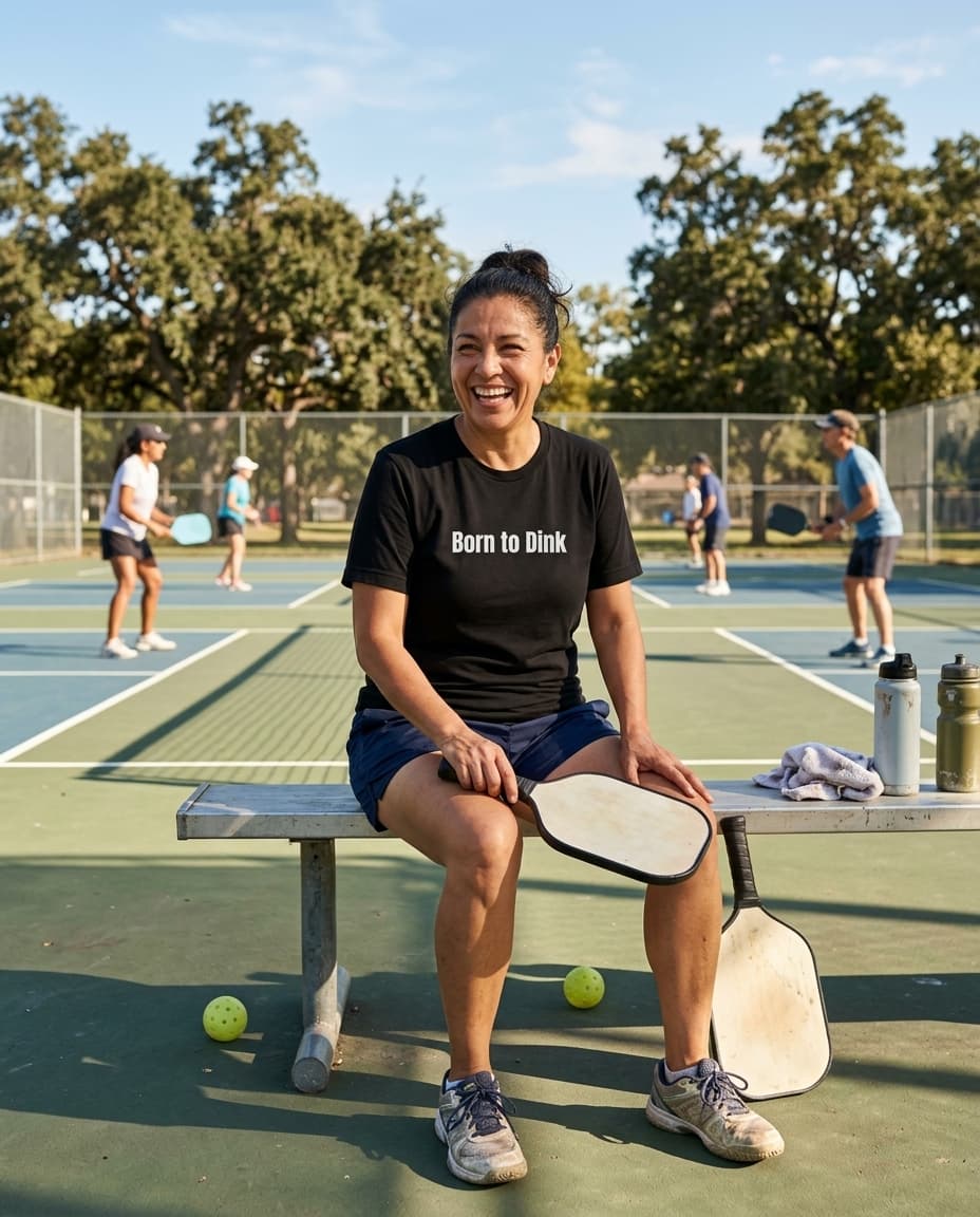 Born to Dink graphic tee from the Pickleball Player Pride collection