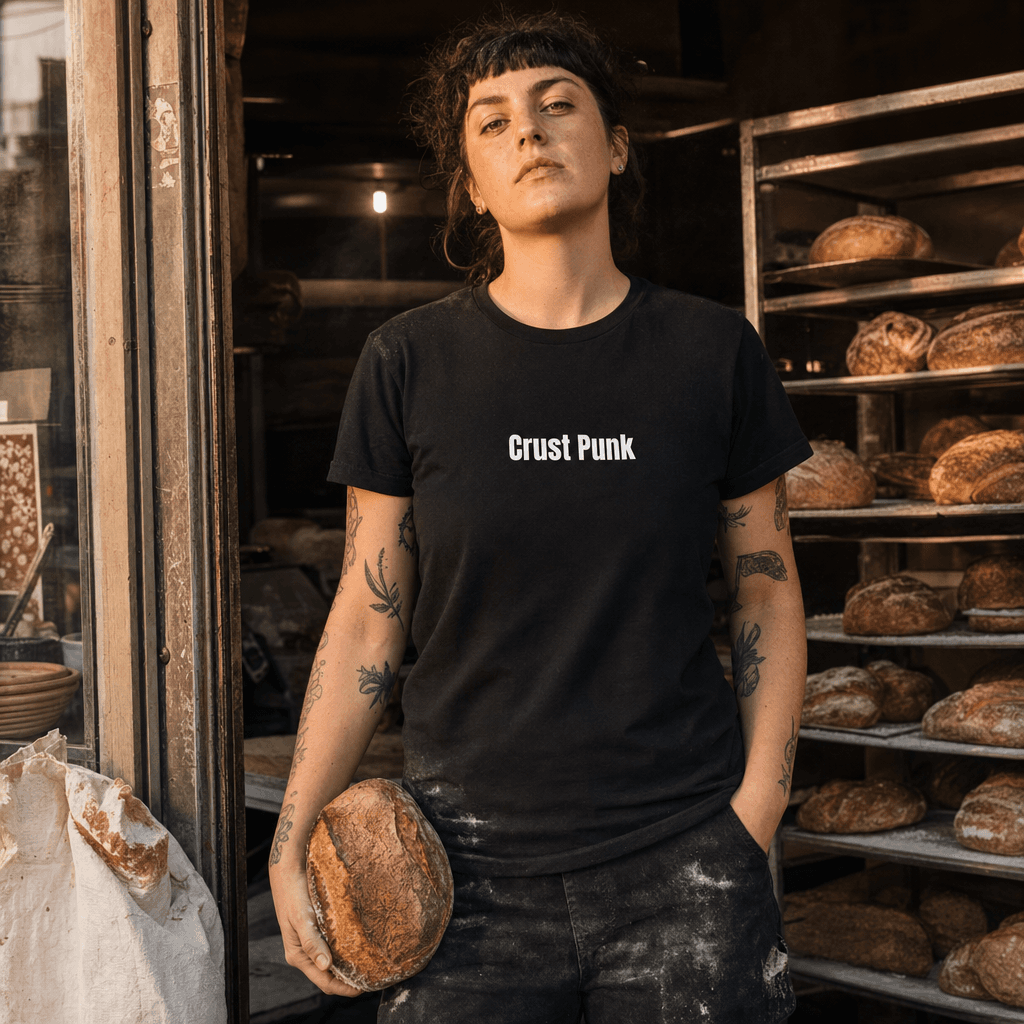 Crust Punk graphic tee from the Sourdough Baking collection