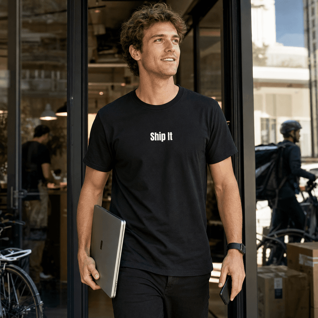 Ship It graphic tee from the Startup Hustle collection