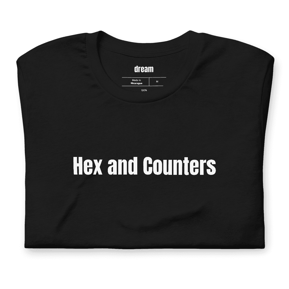 Hex and Counters t-shirt