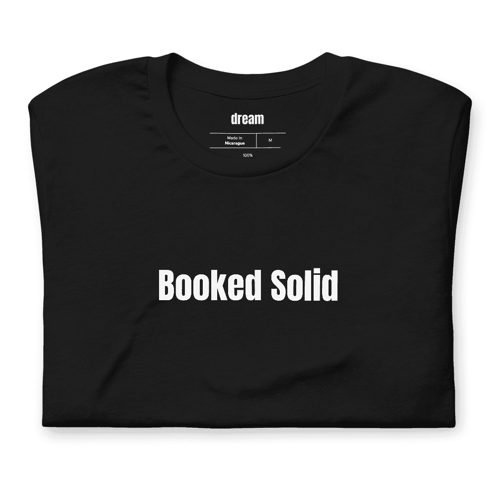Booked Solid t-shirt