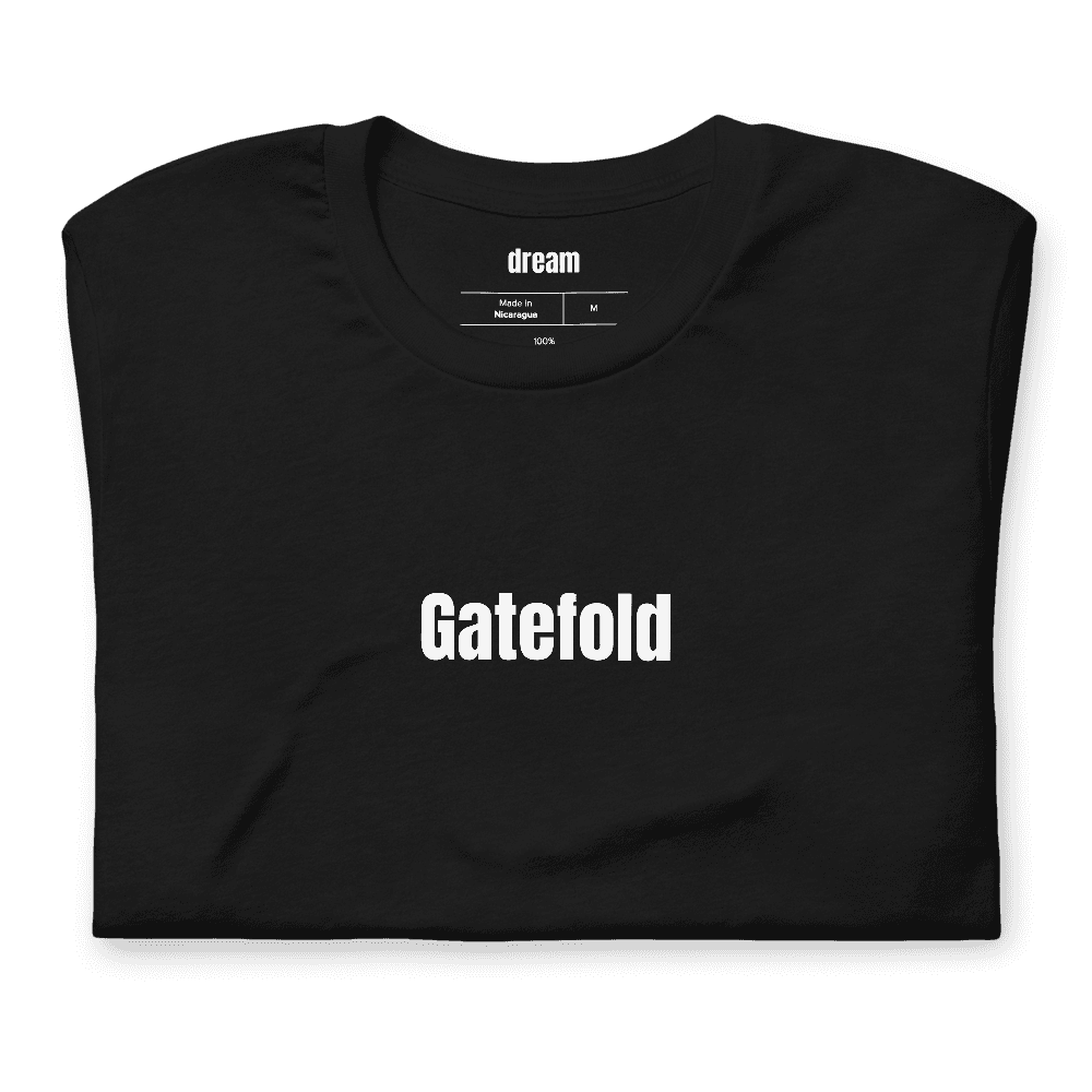 Gatefold t-shirt