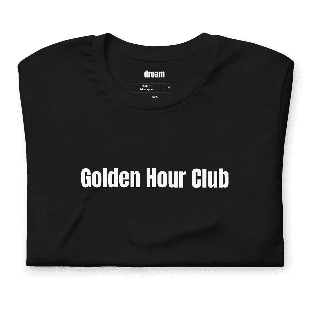 Golden Hour Club t-shirt
