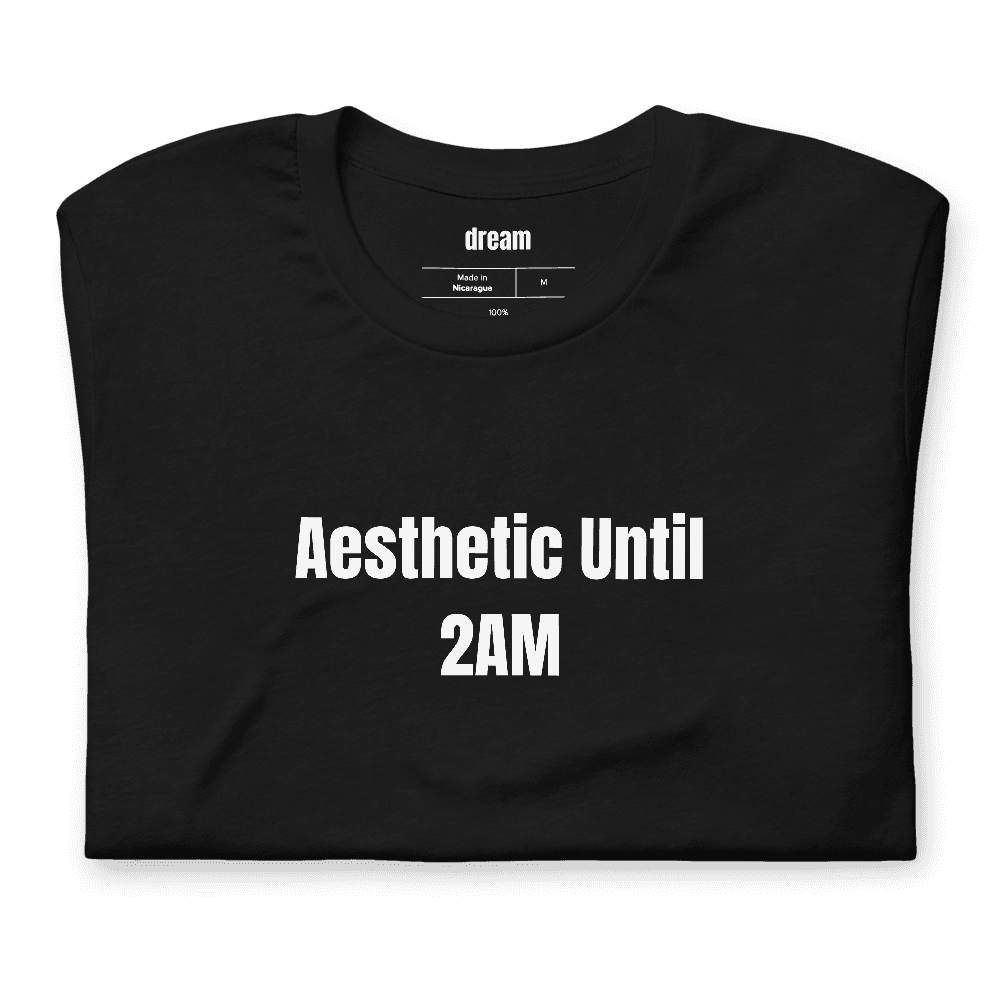 Aesthetic Until 2AM t-shirt