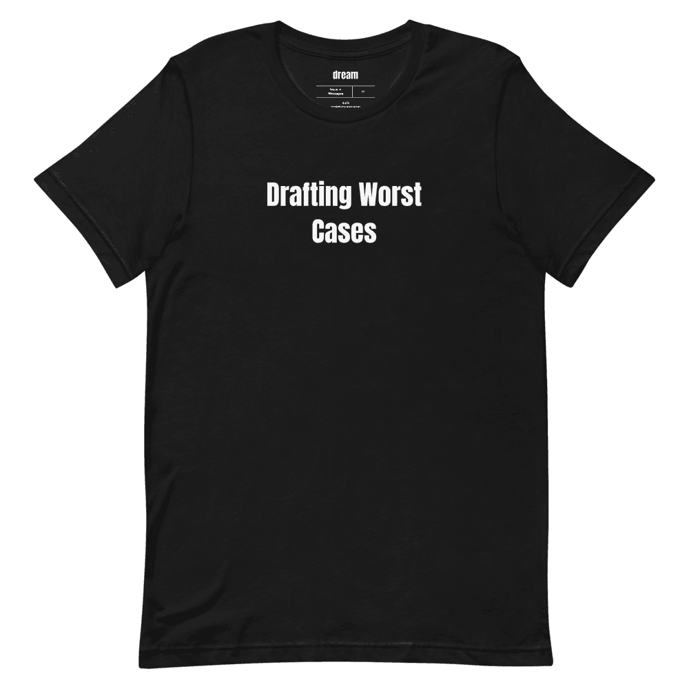 Drafting Worst Cases t-shirt