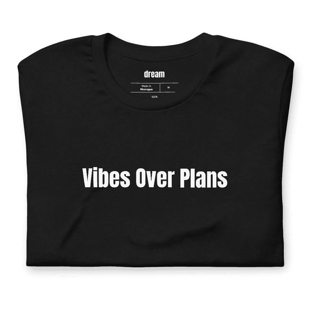 Vibes Over Plans t-shirt