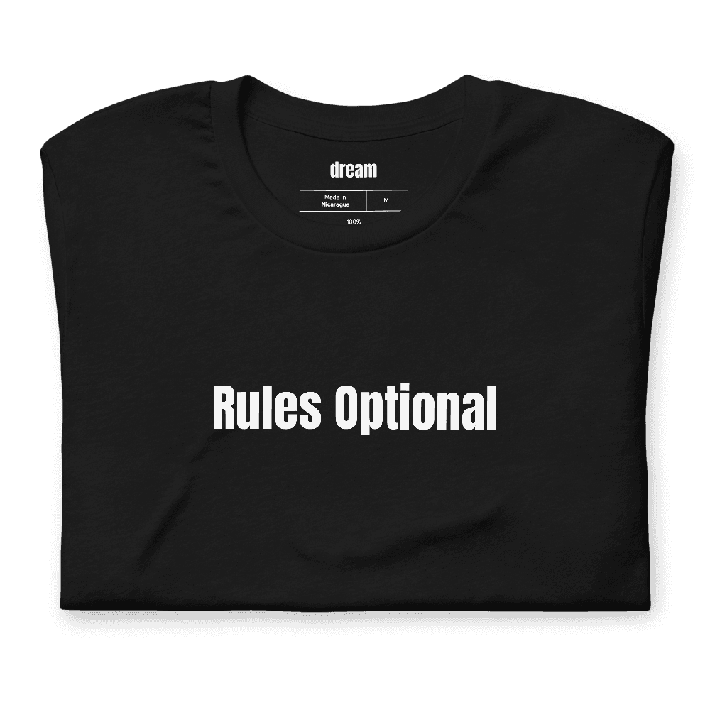 Rules Optional t-shirt