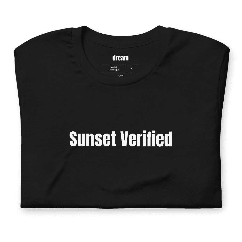 Sunset Verified t-shirt