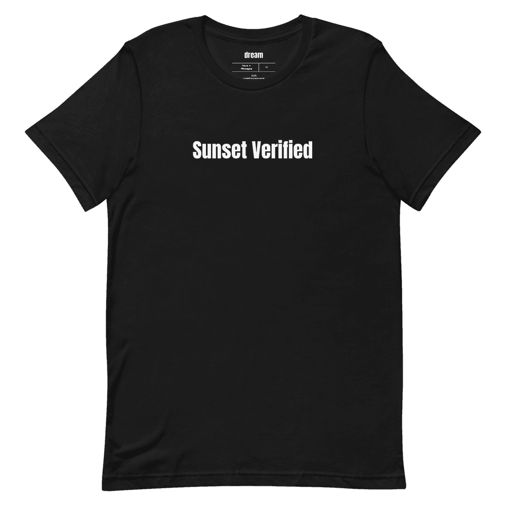 Sunset Verified t-shirt