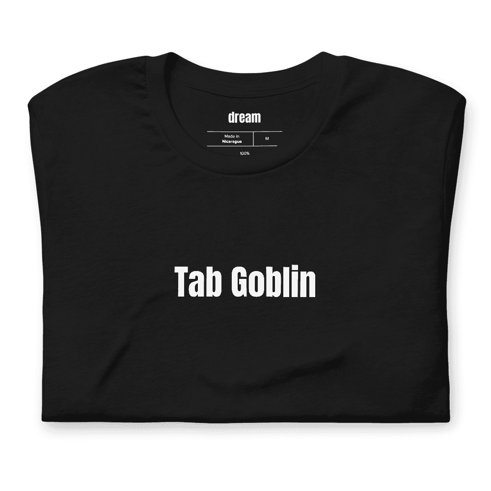 Tab Goblin t-shirt