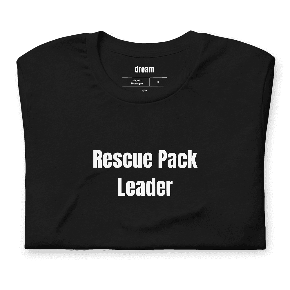 Rescue Pack Leader t-shirt