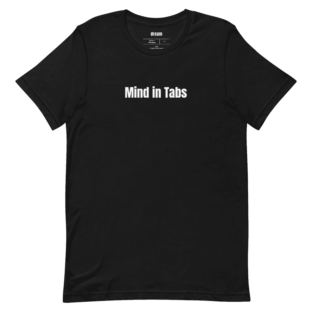Mind in Tabs t-shirt