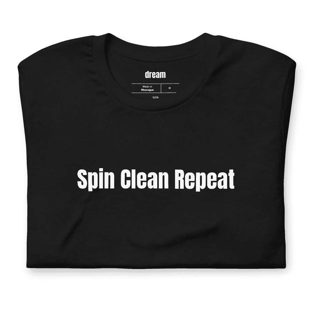 Spin Clean Repeat t-shirt