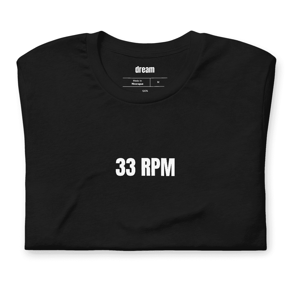 33 RPM t-shirt
