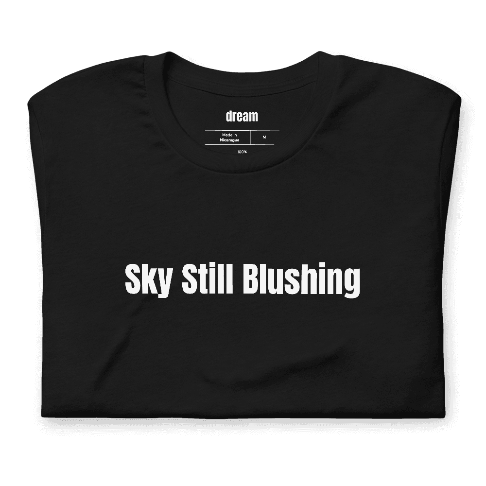 Sky Still Blushing t-shirt