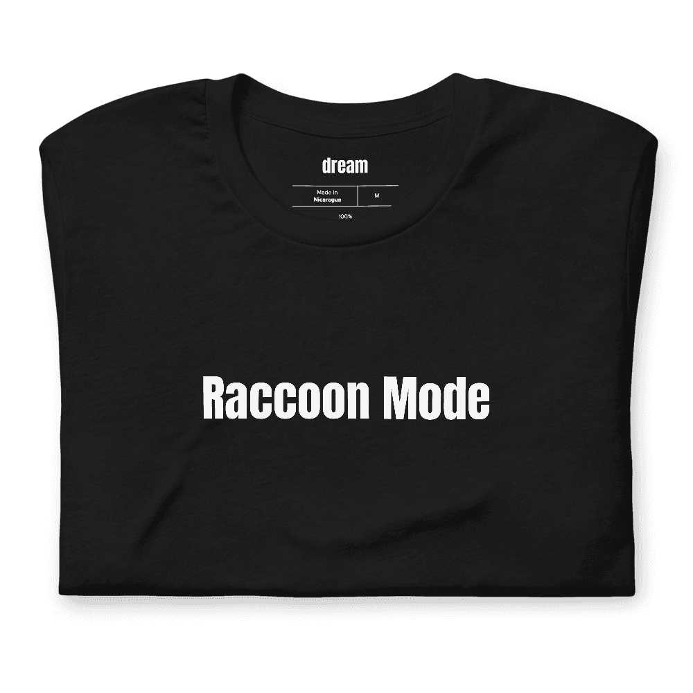 Raccoon Mode t-shirt