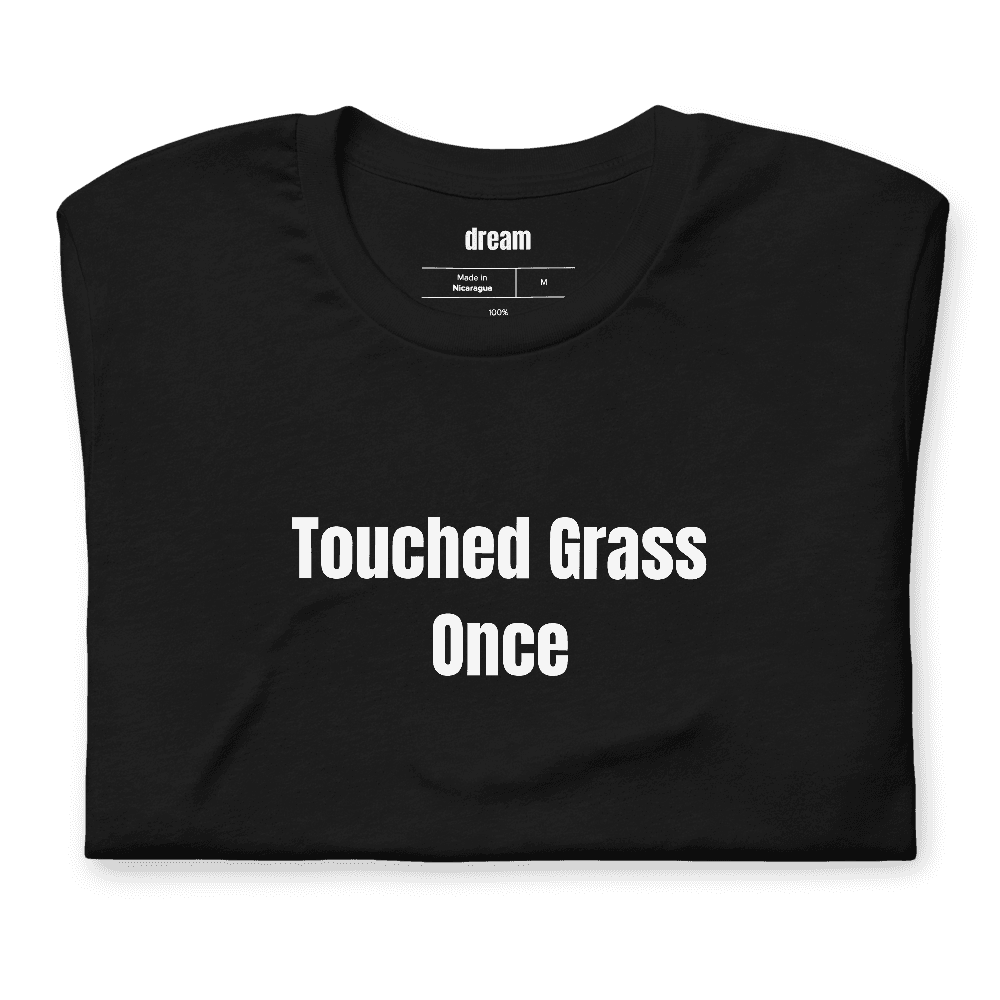 Touched Grass Once t-shirt