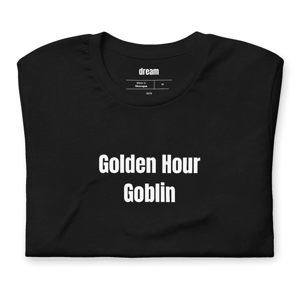 Golden Hour Goblin t-shirt