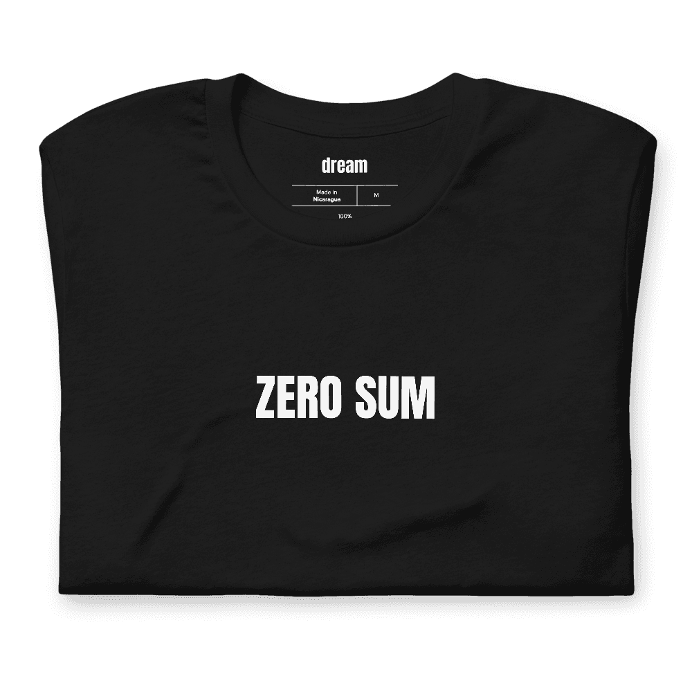 ZERO SUM t-shirt