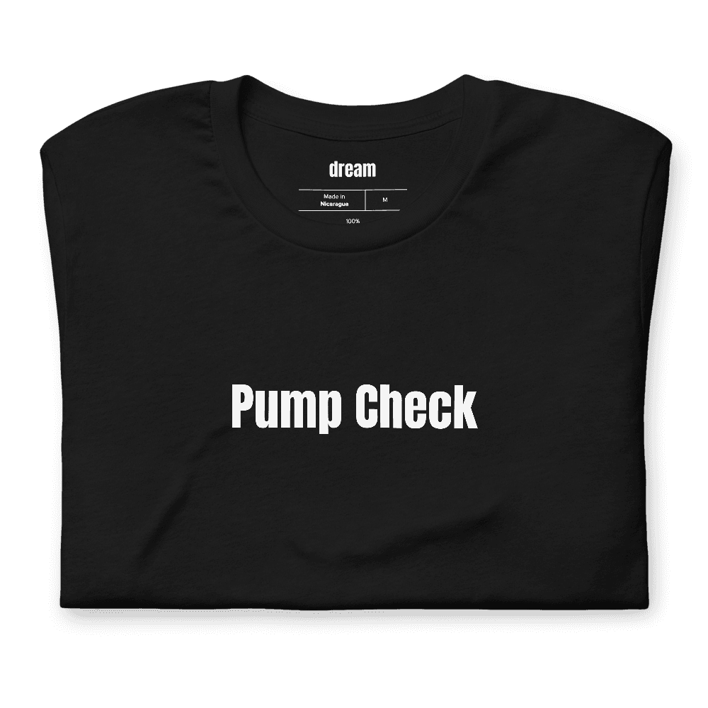 Pump Check t-shirt