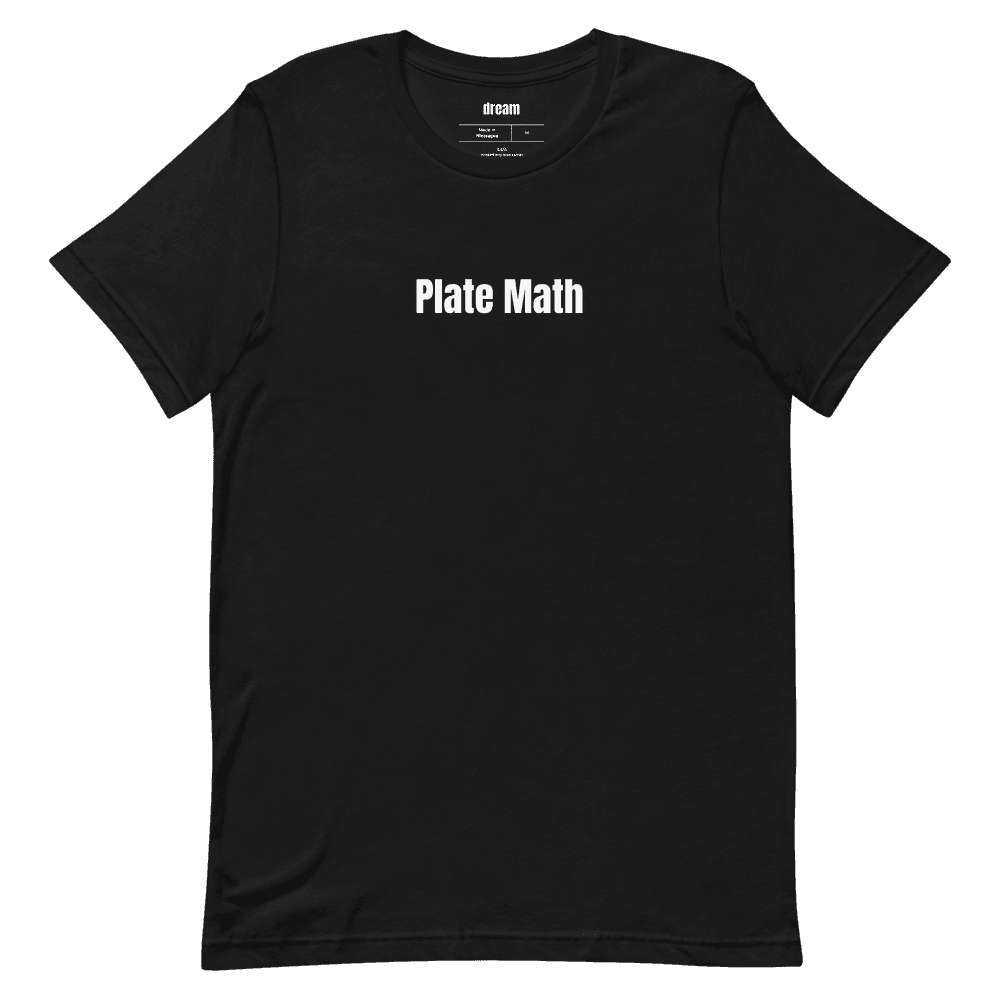 Plate Math t-shirt
