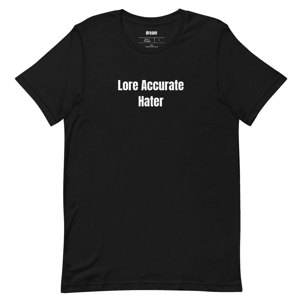 Lore Accurate Hater t-shirt