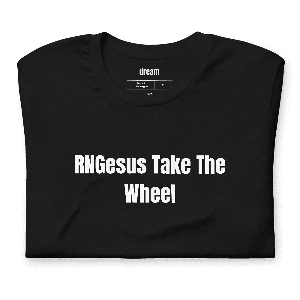 RNGesus Take The Wheel t-shirt