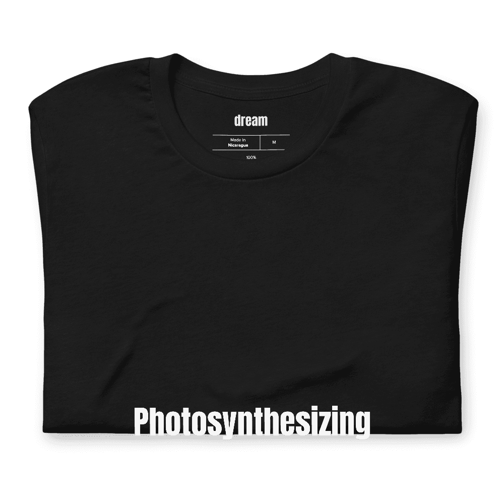 Photosynthesizing t-shirt