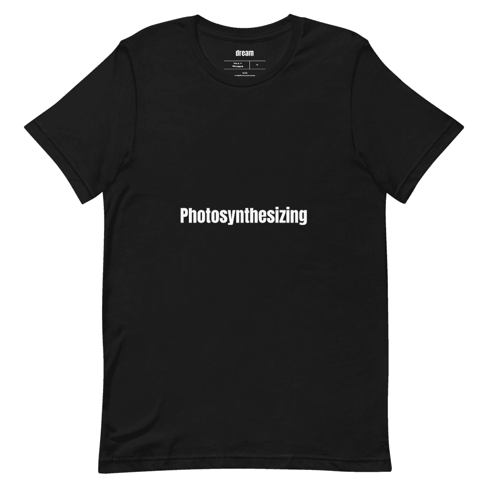 Photosynthesizing t-shirt